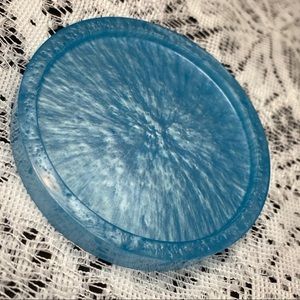 Metallic Blue Handmade Resin Coaster